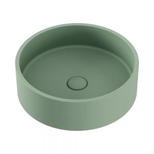 Jada Round Concrete Above Counter Basin, Sage