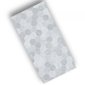 Pietra Ciotoli Light Grey Ceramic Wall 300x600 Gloss Hexagon