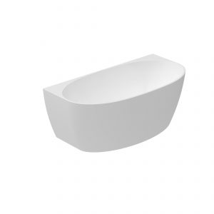 Milano Back To Wall Bath 1500 Gloss White