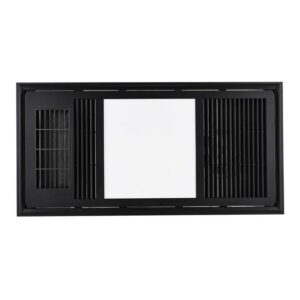 Solano Black - Ceramic Bathroom Fan Heater