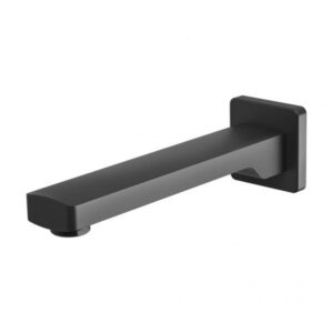 Phoenix Teva Wall Bath Outlet 200mm Black