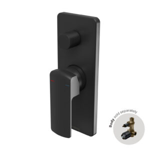 Phoenix Teva Shower / Bath Diverter Mixer (Trim Kit Only) - Black