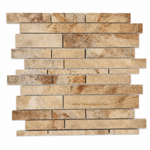 Sandstone Earth Interlocking Porcelain Mosaic 300x300 Matt