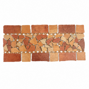 Terracotta Mosaic Border 305x135mm Matt Porcelain Tile