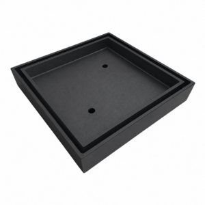 Tile Insert Smart Waste 115x115mm 90mm Outlet Low profile Black