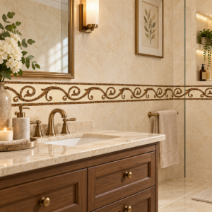 Verona Porcelain Border 300x140mm